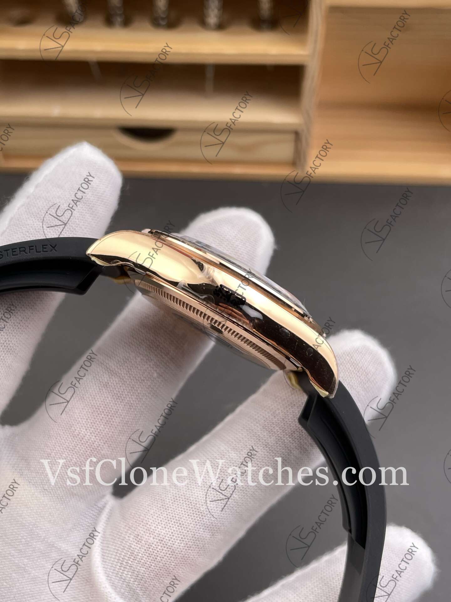 Super Clone Watches – Rolex Daytona M126515ln-0006 4131 Movement Sundust & Black dial - Image 5