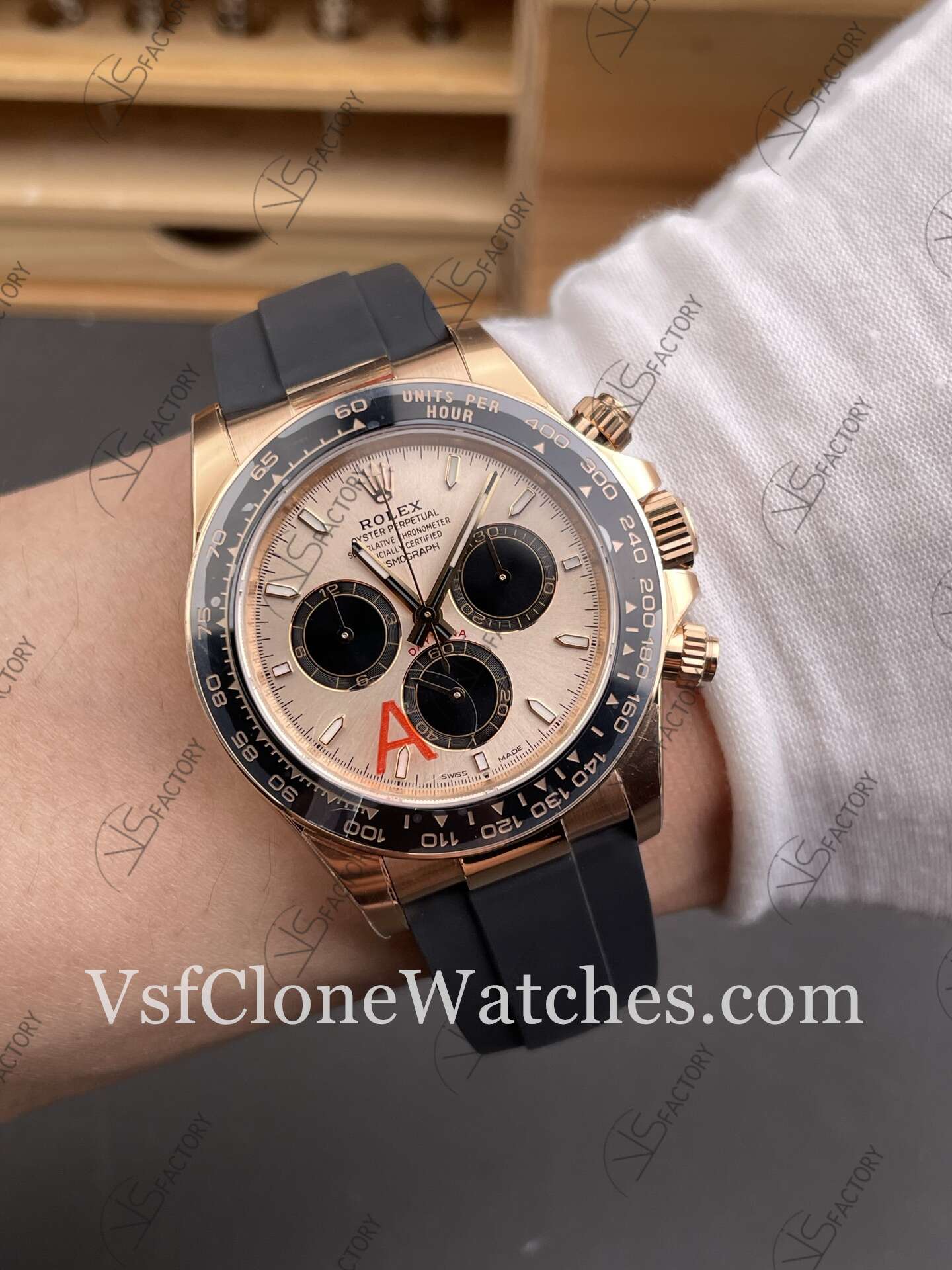 Super Clone Watches – Rolex Daytona M126515ln-0006 4131 Movement Sundust & Black dial - Image 10