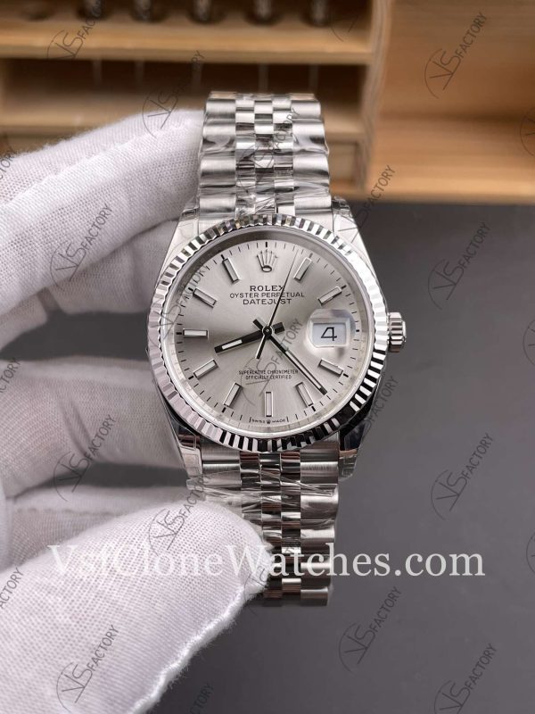 Clone Watches – Rolex DateJust m126234-0013 Silver Dial