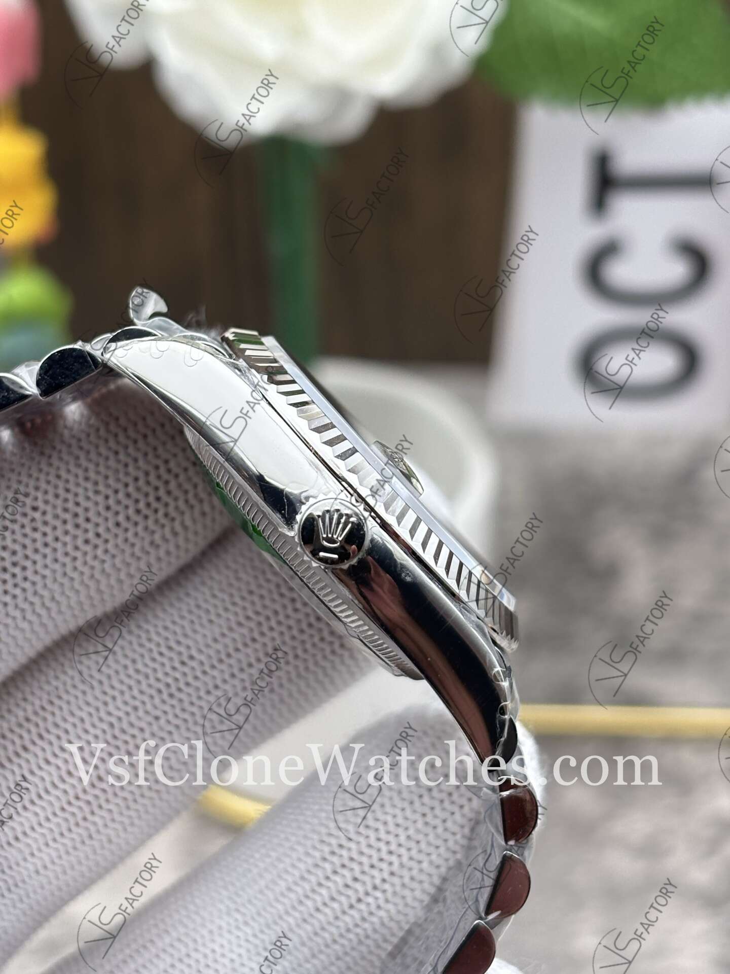 Super Clone Watches – Rolex DateJust m126334-0012 Jubilee 41MM 3235 Movement Black Dial Diamond Hour Markers - Image 4