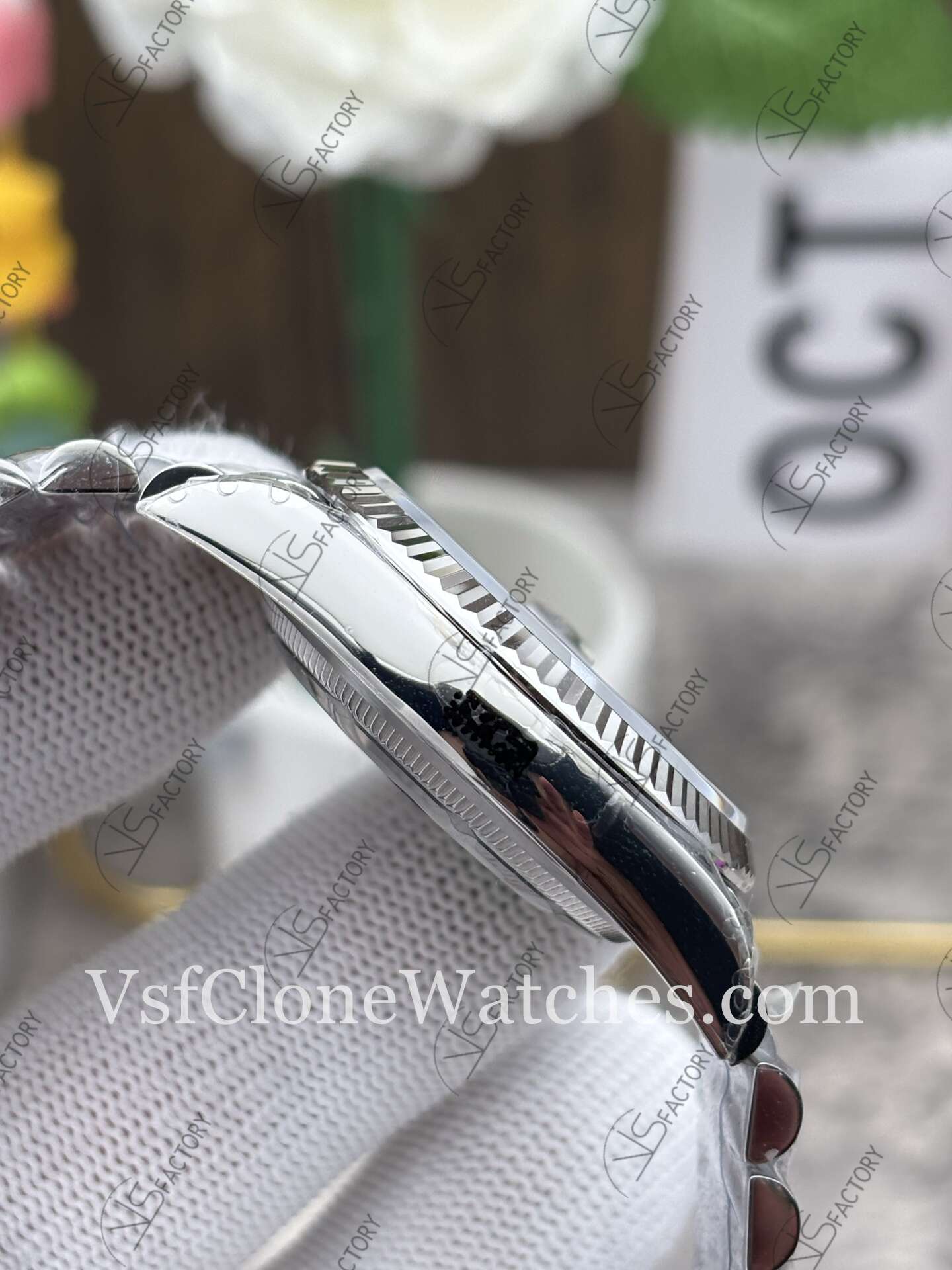 Super Clone Watches – Rolex DateJust m126334-0012 Jubilee 41MM 3235 Movement Black Dial Diamond Hour Markers - Image 5