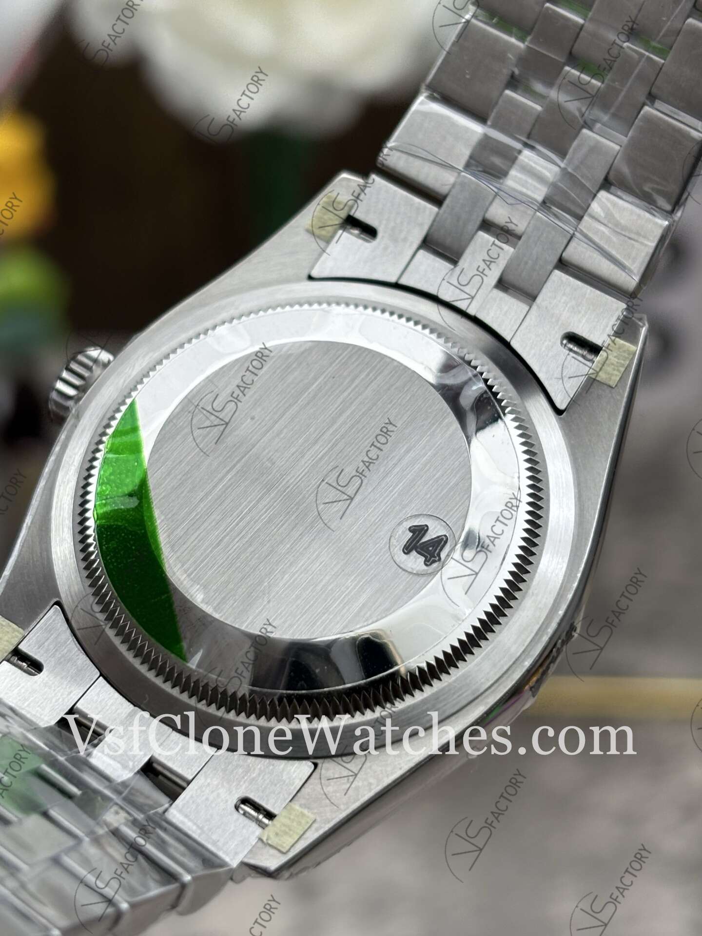 Super Clone Watches – Rolex DateJust m126334-0012 Jubilee 41MM 3235 Movement Black Dial Diamond Hour Markers - Image 6