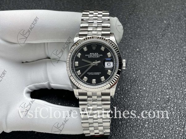 Clone Watches – Rolex DateJust M126234-0027 Black Dial