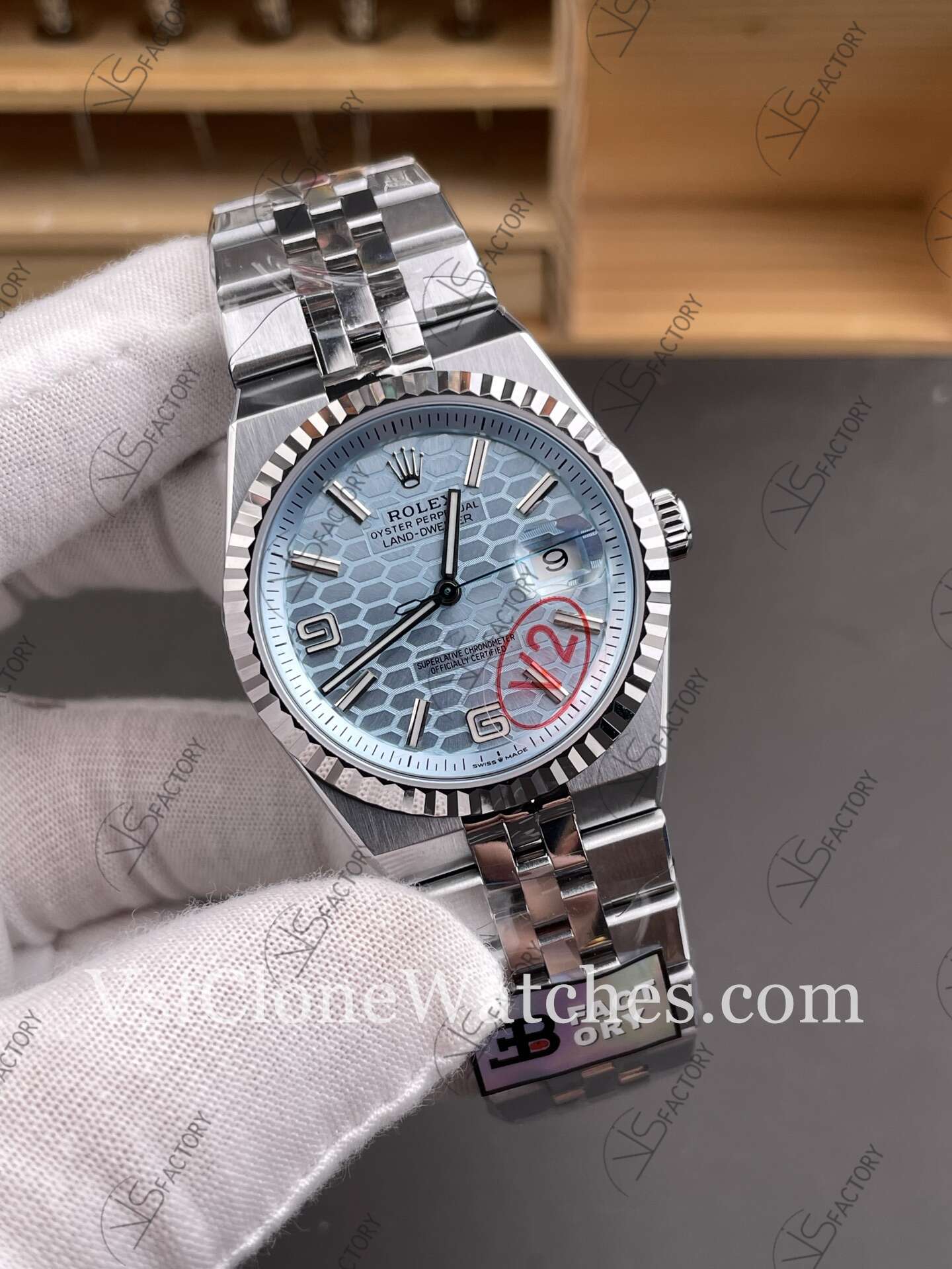 Super Clone Watches – Rolex Land-Dweller M127336-0001 7135 Movement Blue Dial 40MM - Image 3