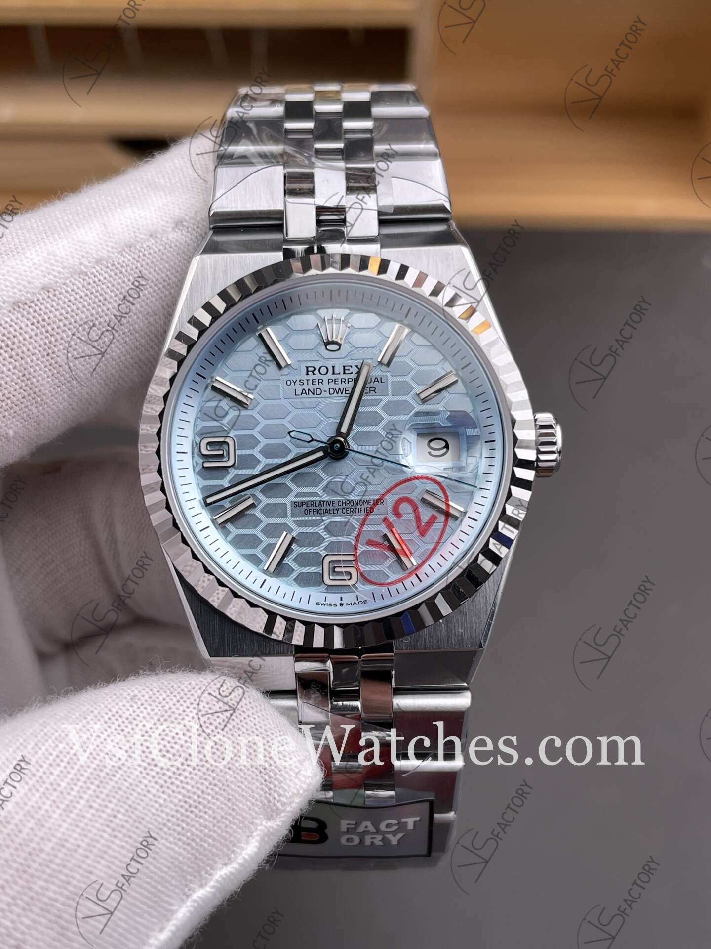 Super Clone Watches – Rolex Land-Dweller M127336-0001 7135 Movement Blue Dial 40MM - Image 2