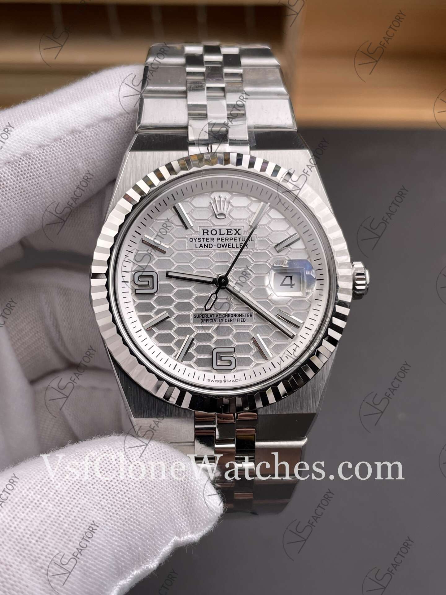 Super Clone Watches – Rolex Land-Dweller M127334-0001 7135 Movement White Dial 40MM - Image 2