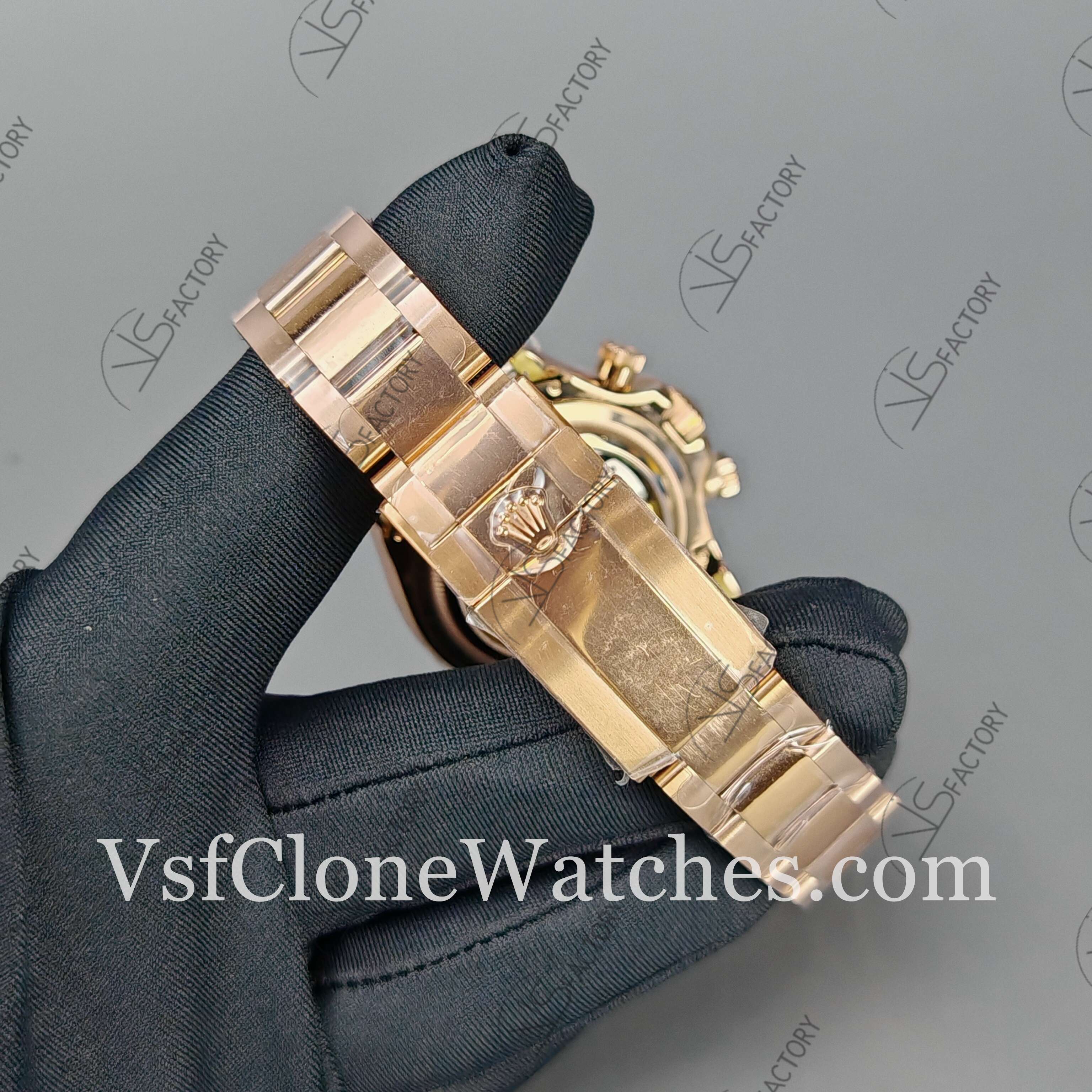 Super Clone Watches – Rolex Daytona Le Mans Daytona 100 Years Anniversary Rose Gold 4132 Movement - Image 12