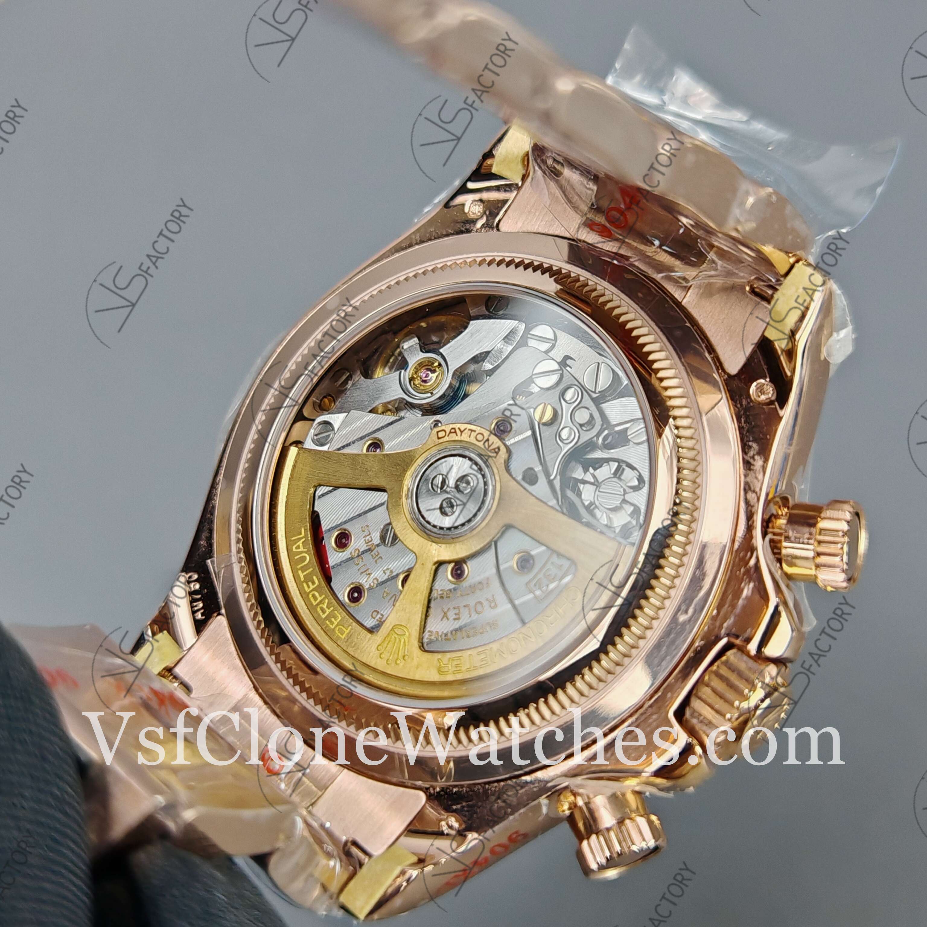 Super Clone Watches – Rolex Daytona Le Mans Daytona 100 Years Anniversary Rose Gold 4132 Movement - Image 9