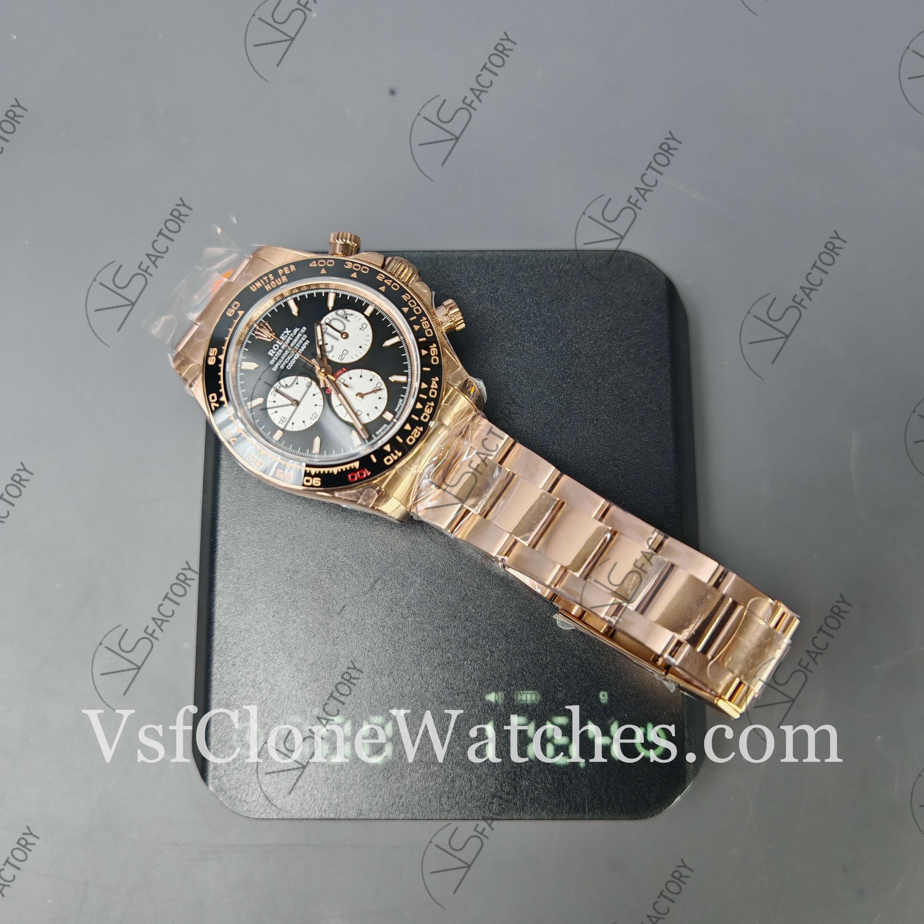 Super Clone Watches – Rolex Daytona Le Mans Daytona 100 Years Anniversary Rose Gold 4132 Movement - Image 14