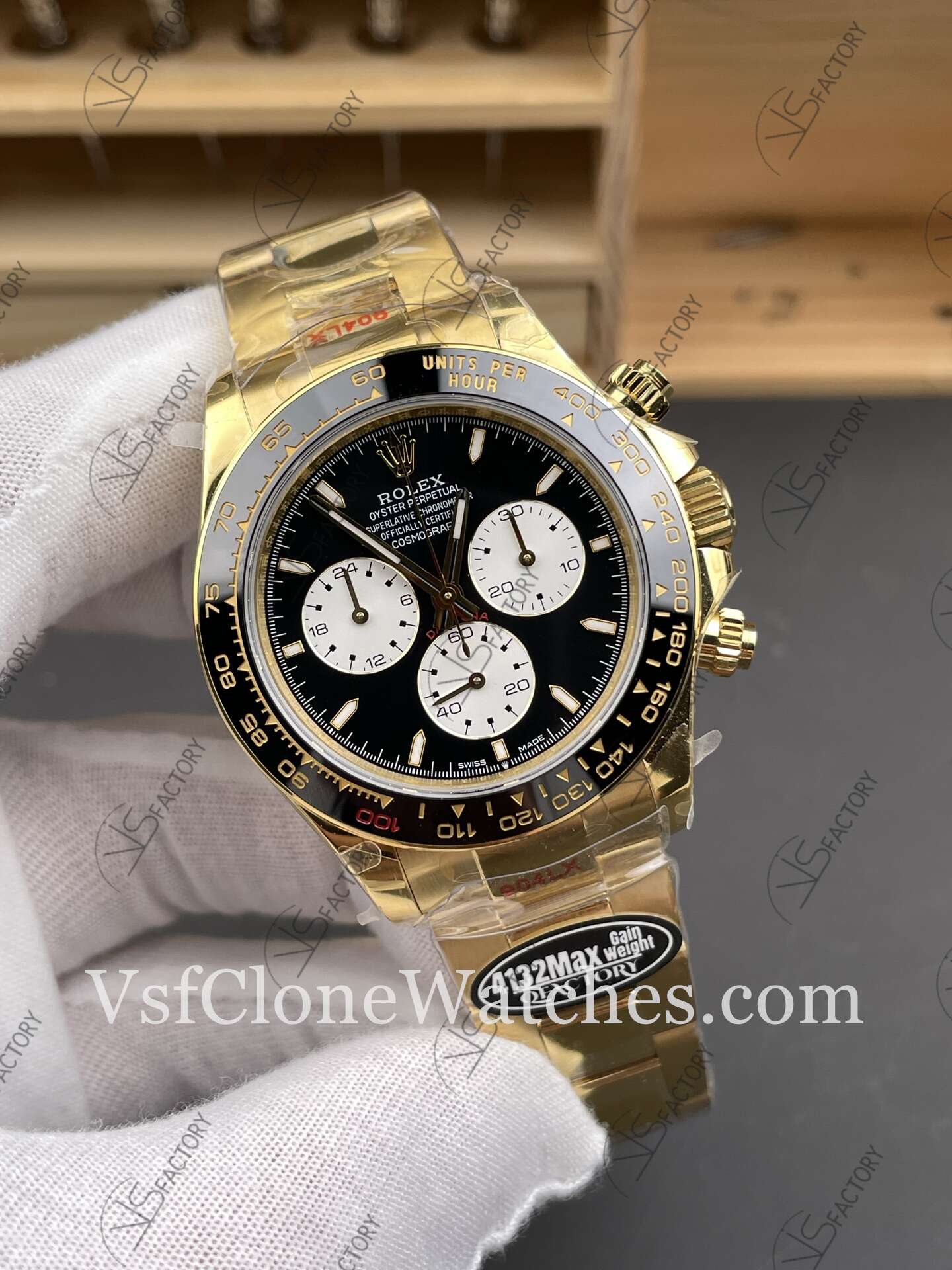 Super Clone Watches – Rolex Daytona Le Mans 100 Years Anniversary 18K Gold 4132 Movement - Image 3