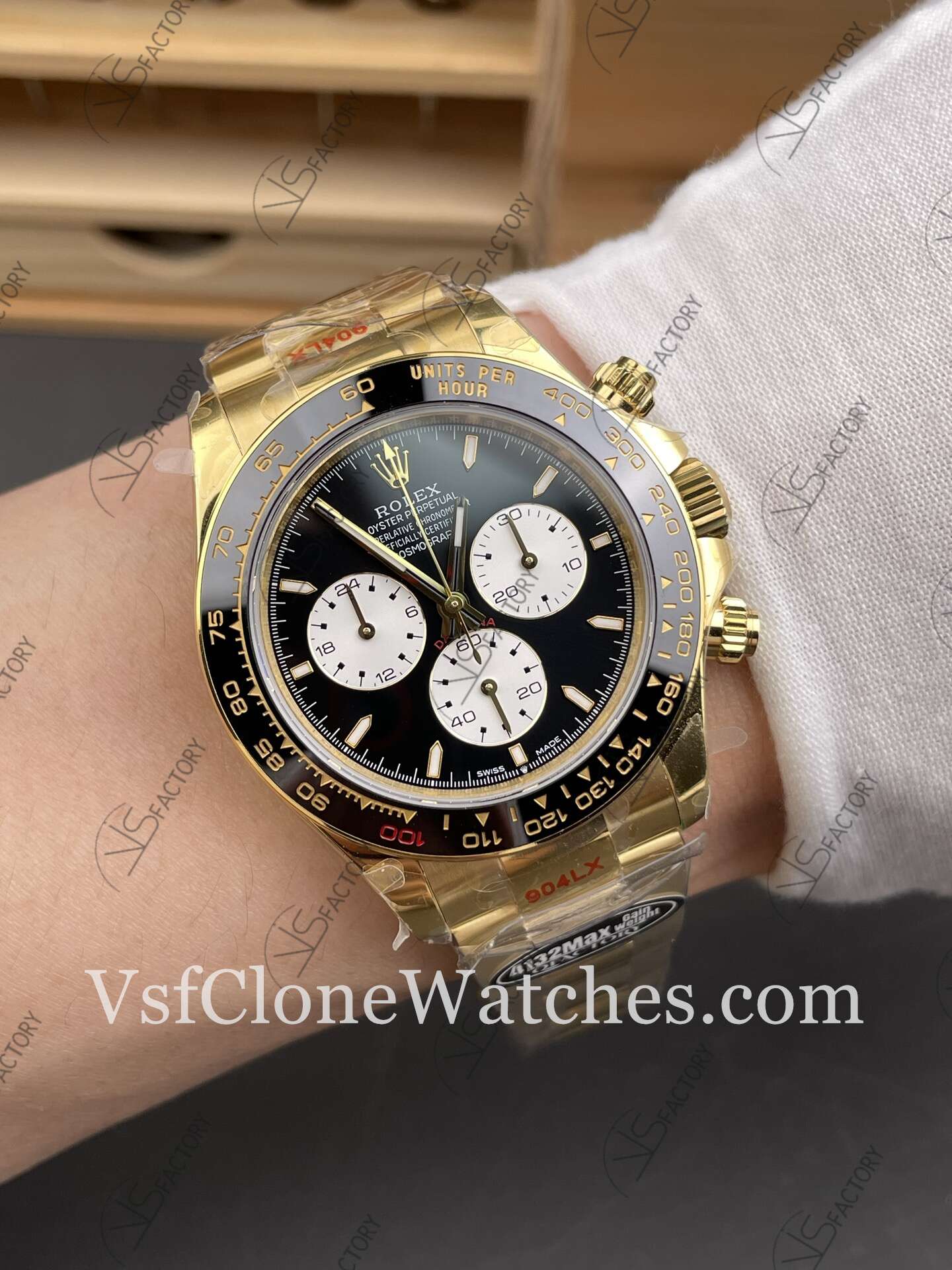 Super Clone Watches – Rolex Daytona Le Mans 100 Years Anniversary 18K Gold 4132 Movement - Image 9