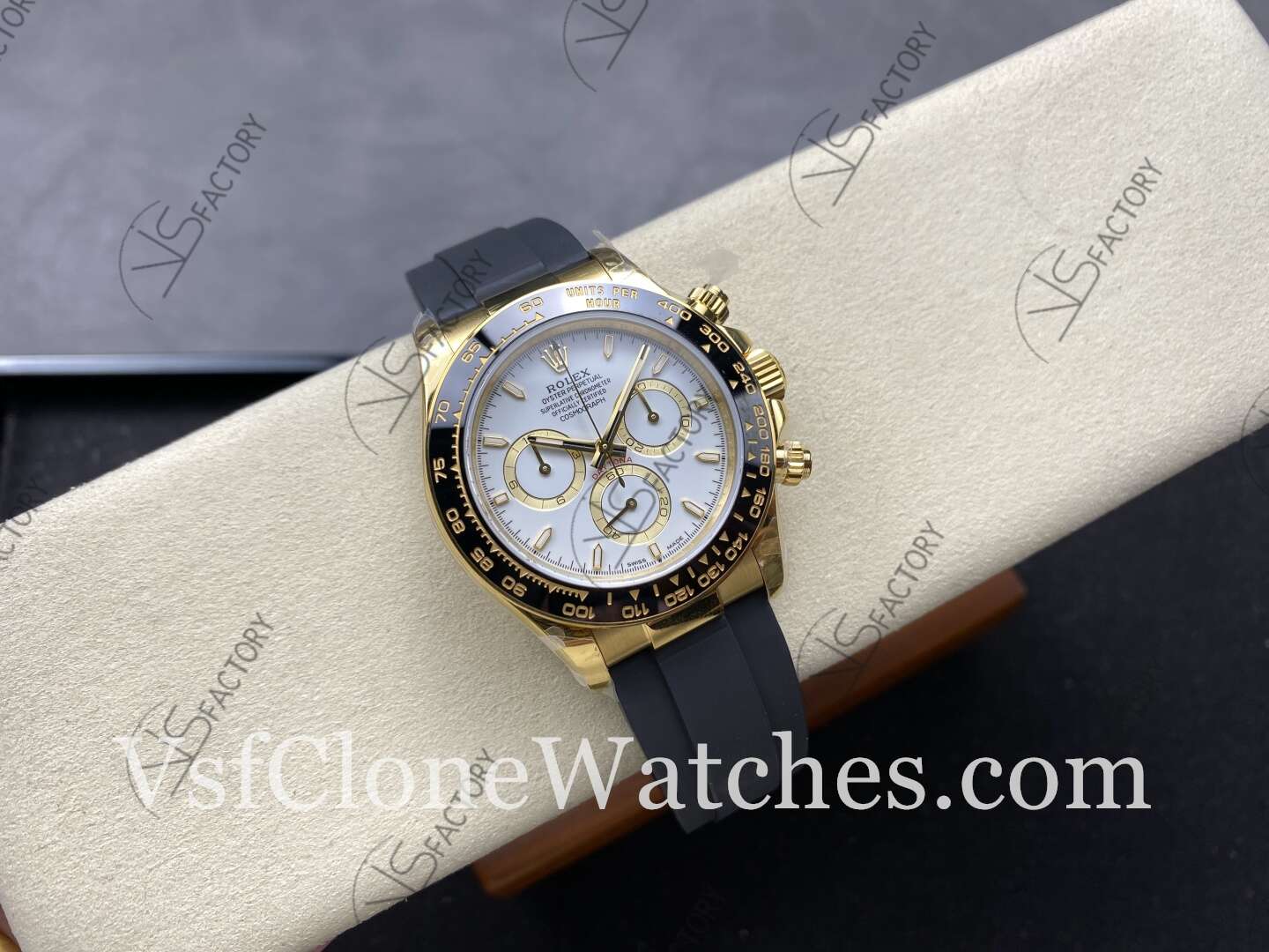 Super Clone Watches – Rolex Daytona White & Gold Dial M126518ln-0002 4131 Movement - Image 2