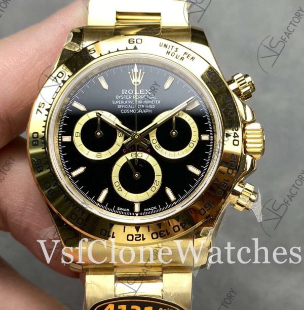 Super Clone Watches 1:1 Rolex Daytona Black Dial M126508-0004