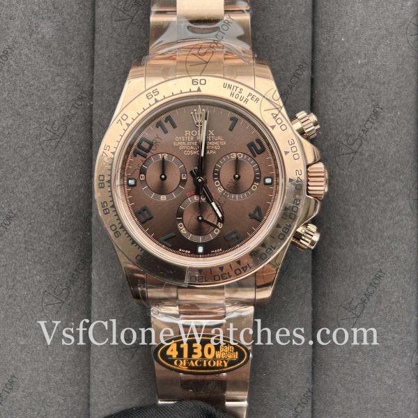 Super Clone Watches 1:1 Rolex Daytona Brown Dial m116506-0001