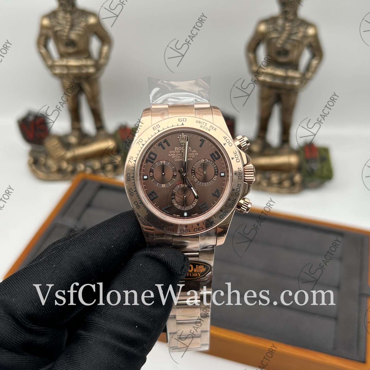 Super Clone Watches – Rolex Daytona Brown Dial m116506-0001 4130 Movement 40mm - Image 2