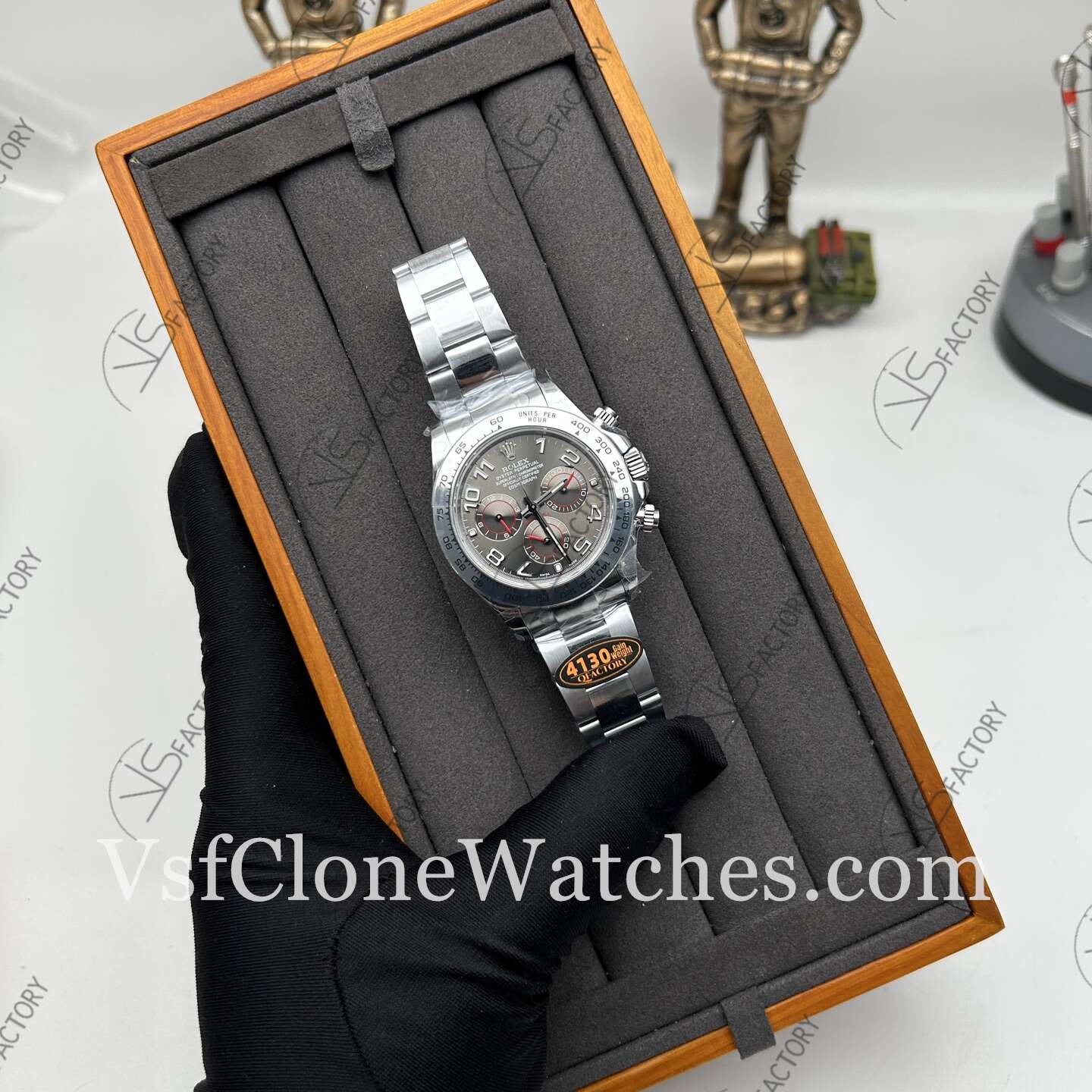 Super Clone Watches – Rolex Daytona Dark Gray Dial m116519-0104 4130 Movement 40mm - Image 9