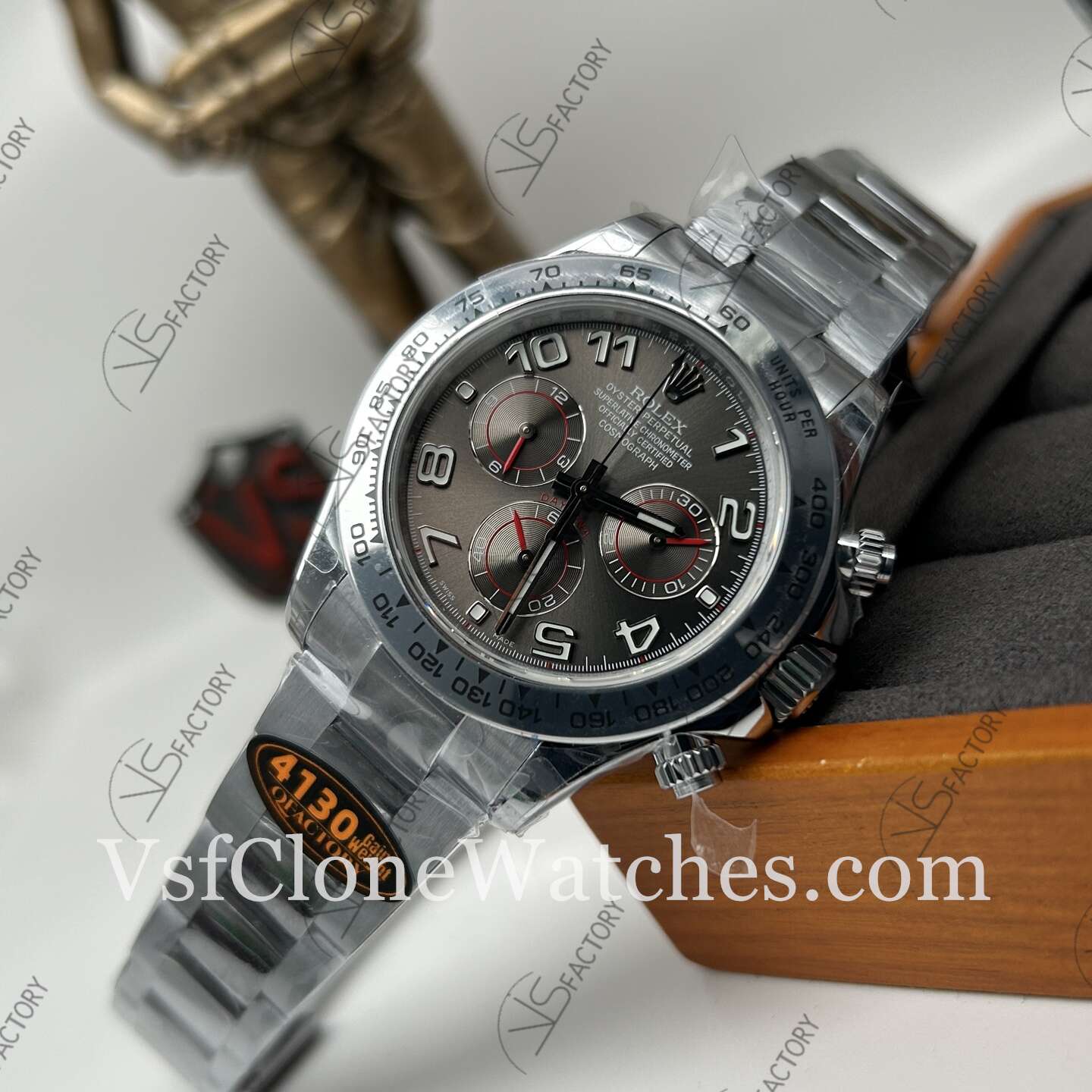 Super Clone Watches – Rolex Daytona Dark Gray Dial m116519-0104 4130 Movement 40mm - Image 4