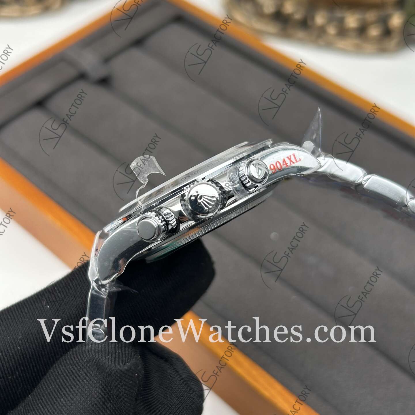 Super Clone Watches – Rolex Daytona Dark Gray Dial m116519-0104 4130 Movement 40mm - Image 5