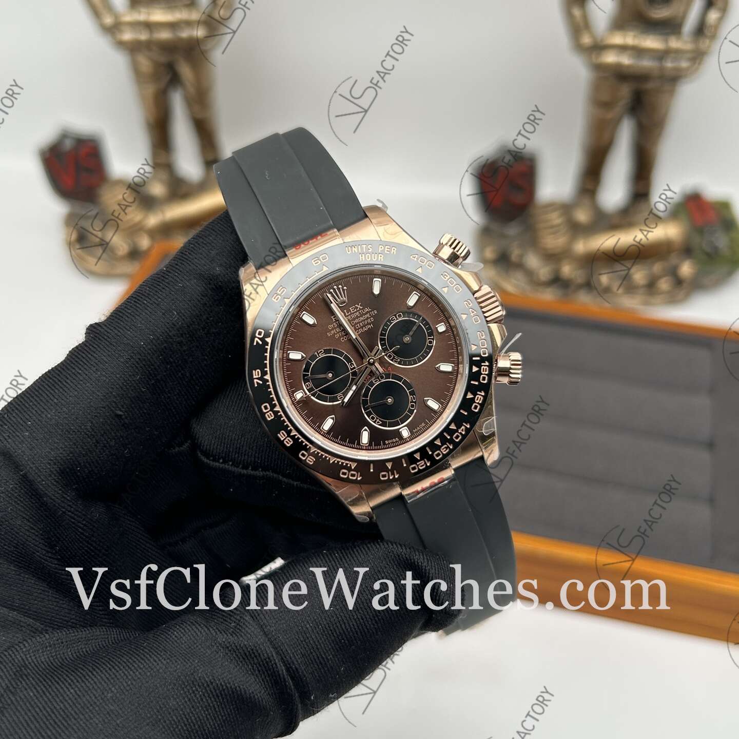 Super Clone Watches – Rolex Daytona Brown Dial M116515LN-0041 4130 Movement 40mm - Image 3