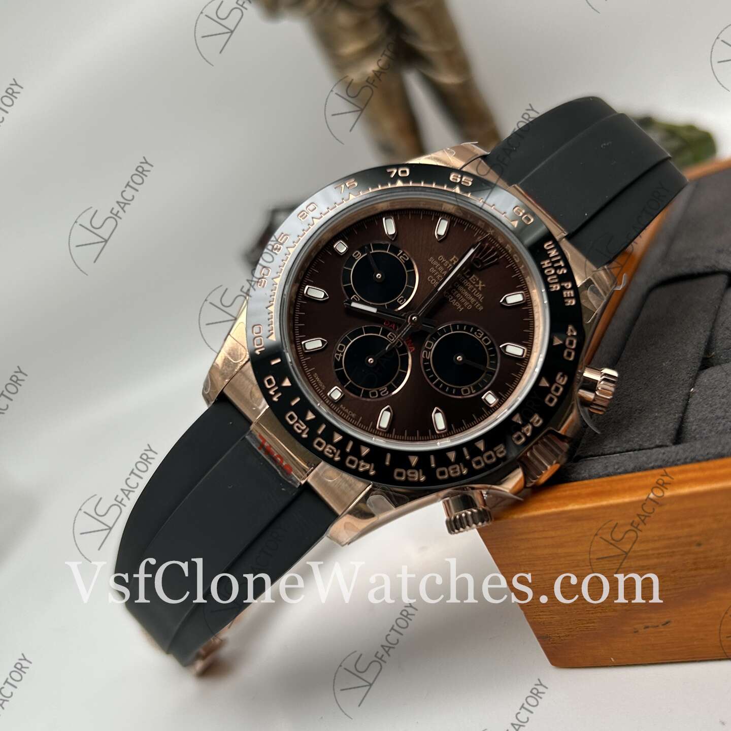 Super Clone Watches – Rolex Daytona Brown Dial M116515LN-0041 4130 Movement 40mm - Image 4